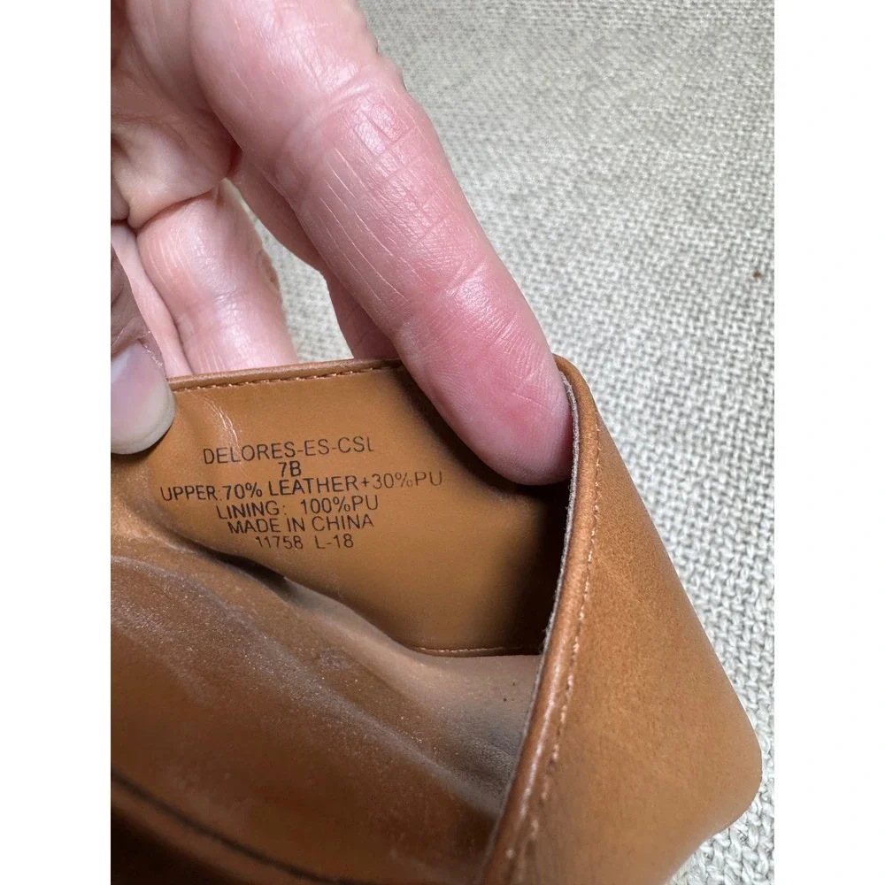 Lauren Ralph Lauren Delores Espadrille‎ Wedge Sandals Brown Leather 7B